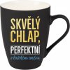 Hrnek a šálek Albi Sametový hrnek Skvělý chlap černý 300 ml