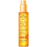 NUXE Sun Tanning Sun Oil SPF50 voděodolný opalovací olej proti tmavým skvrnám a stárnutí pokožky 150 ml – Zboží Dáma