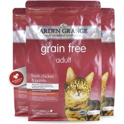 Arden Grange GF Cat Adult Fresh Chicken & Potato 2 kg – Hledejceny.cz