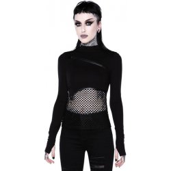 KILLSTAR SIndi Fishnet Top černá