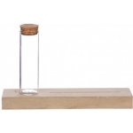Ideas4seasons Skleněná zkumavka v dřevěném podstavci – Zboží Mobilmania