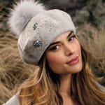 Krumlovanka Melanž šedý baret s bambulí Woolmark W-0826/866 – Hledejceny.cz