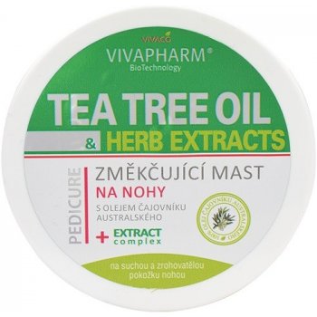 Vivaco Změkčující mast na nohy s Tea Tree Olejem 100 ml