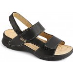 sandál černý halux Šarlota Medistyle – Zboží Mobilmania