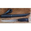 Kuchyňský nůž Arctic Legend Fillet filetovací pevný nůž s pouzdrem mořená dřevěná rukojeť 16 cm
