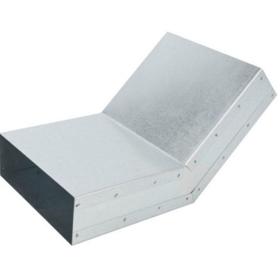 Prodmax Čtyřhranné potrubí koleno kanál - stropní KSS 45° 50x150 – Zboží Dáma