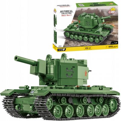 COBI 2731 World War II Ruský těžký tank Kliment Voroshilov KV-2 1:48 – Zboží Mobilmania