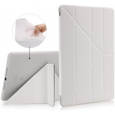 SES 2v1 Smart flip cover + zadní silikonový ochranný obal pro Apple iPad 9.7" 2018 6. generace bílý 6755