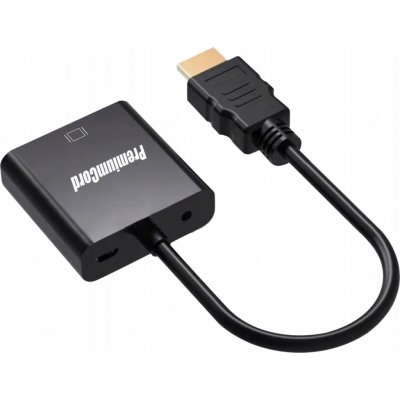 PremiumCord ADAPTÉR HDMI (M) na VGA (F) se ZVUKEM + 3,5mm mini jack kabel – Zboží Živě