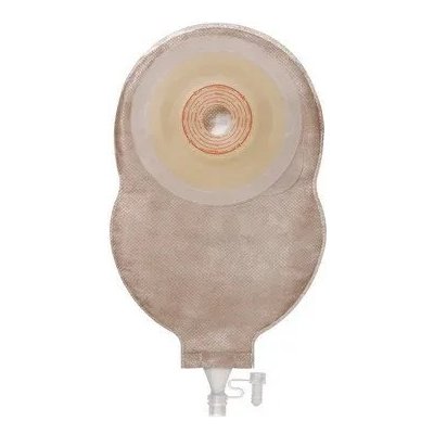 Esteem Sáček + 1D urostomický Soft Convex V3—Střední, měkký konvexní, béžový s okénkem, otvor 10-28 mm, 10 ks – Zboží Mobilmania