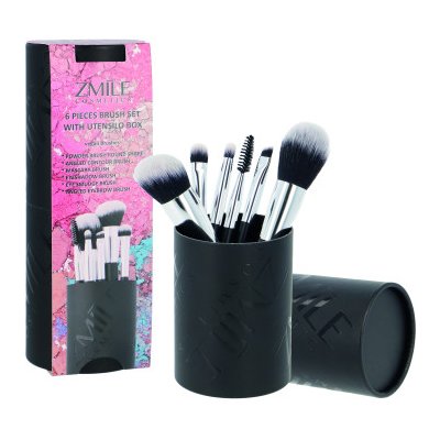 ZMILE COSMETICS Your Utensilo kosmetické štětce v tubě pro ženy kosmetické štětce 6 ks + pouzdro – Zboží Dáma