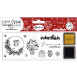 Aladine Razítka Stampo Noël 12 ks Krásné Vánoce – Zboží Dáma