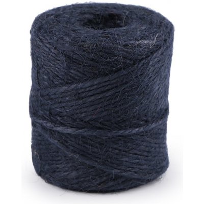 Jutový provázek Ø2 mm k pletení a háčkování 100 g, střední, 5 (07) modrá tmavá