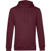 Pánská mikina B&C Inspire Hooded s kapucí COT-01U33B37000 Burgundová