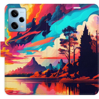 Pouzdro iSaprio Flip s kapsičkami na karty - Colorful Mountains 02 Xiaomi Redmi Note 12 Pro 5G / Poco X5 Pro 5G – Hledejceny.cz