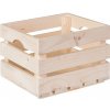 Úložný box ČistéDřevo Dřevěná bedýnka 30 x 25 x 20 cm