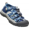 Dětské trekové boty Keen NEWPORT H2 CHILDREN camo bright cobalt