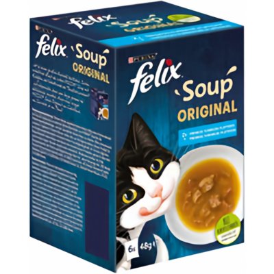 Felix polévka Soup treska tuňák platýs 6 x 48 g