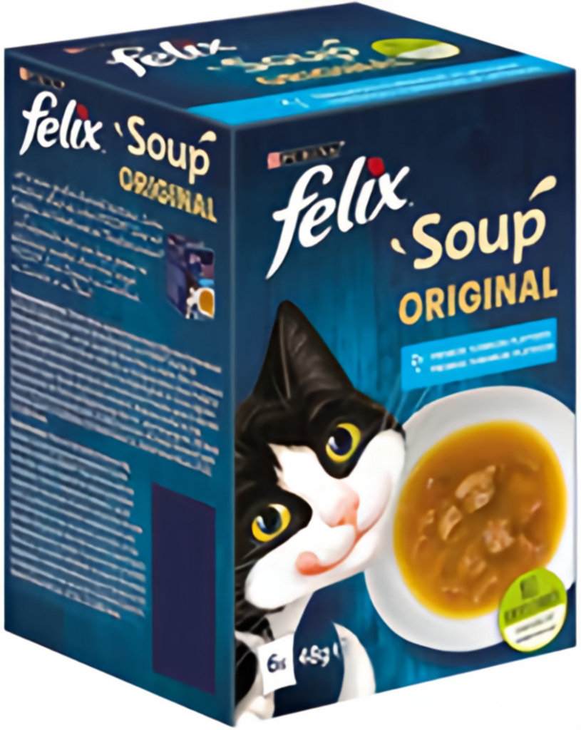 Felix polévka Soup treska tuňák platýs 6 x 48 g