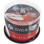 HP DVD-R 4,7GB 16x, cakebox, 50ks (DME00025-3) – Zboží Mobilmania