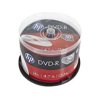 HP DVD-R 4,7GB 16x, cakebox, 50ks (DME00025-3) – Zboží Mobilmania