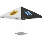 MVIA (Moravia Propag) Reklamní slunečník s potiskem YOUR_DESIGN_HERE 3,5 x 3,5 m, Antracitová, S volánem ZBSLSH0108 – Zboží Dáma