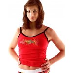 Gina dámská košilka 18032P třešňová – Zboží Mobilmania