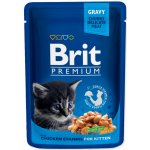 Brit cat Premium Pouches s kuřecími kousky v omáčce 100 g – Hledejceny.cz