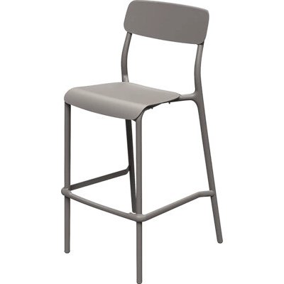 Zahradní barová židle Ferne plastová hnědá 107,5 x 54,5 x 37 cm FRIK5511-410C – Hledejceny.cz