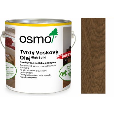 Osmo 3075 Tvrdý voskový olej barevný 2,5 l Černý