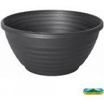 NOHEL GARDEN GLORIA Žardinka plastová antracit pr. 30 x 12 cm 59530an – Zboží Dáma
