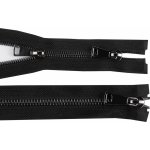 Zip kovový No 5 dělitelný 2 jezdce / dvoucestný 50 cm, malé, 2 černá černý nikl – Hledejceny.cz