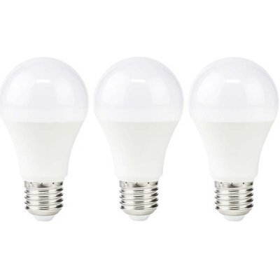 Nedis LED žárovka, E27, A60, 8 W, 806 lm, 2700 K, 3 kusy LBE27A602P3 – Zboží Mobilmania