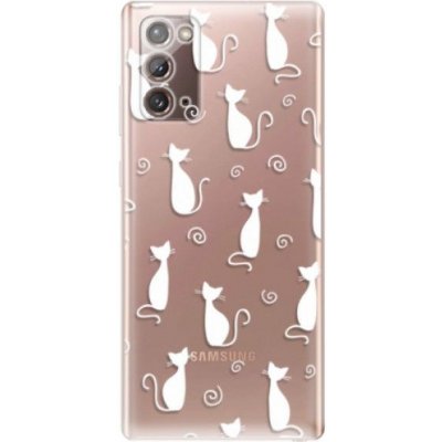 iSaprio Cat pattern 05 - white Samsung Galaxy Note 20
