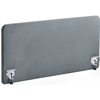 Zone stolový paraván bílé svorky potah Rivet modrošedá 140 X 65 x 3,6 cm – Sleviste.cz