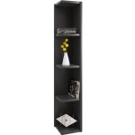 VCM Rohový regál Honsa, černý – Zboží Dáma