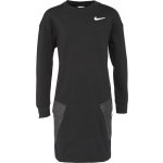 Nike dívčí šaty Sportswear černá bílá – Zboží Mobilmania