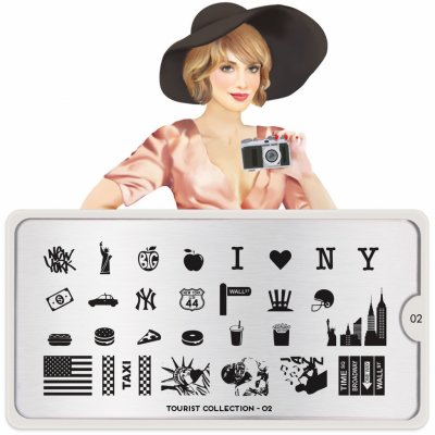 Image destička MoYou Tourist 02 – Zboží Dáma