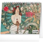 stolní Alfons Mucha, 16,5 x 13 cm 2026 – Zboží Dáma