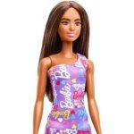 Barbie Purple Dress With Flowers Dark Skin Doll Doll With Purple Dress – Zboží Dáma