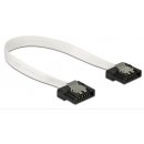 Delock Cable SATA FLEXI 6 Gb/s 30 cm white metal - 83831