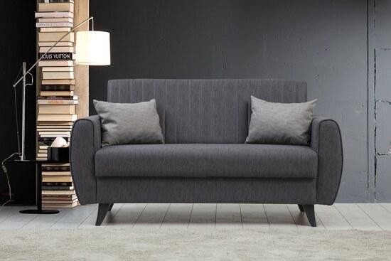 Atelier del Sofa 2-Seat Sofa-Bed AlkonDark Grey