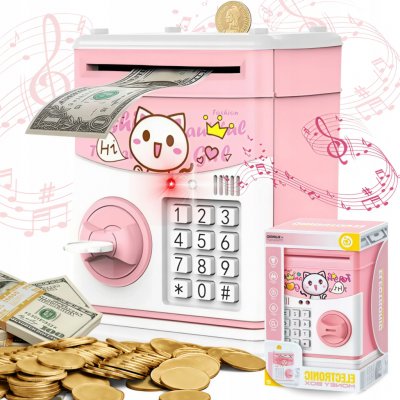 Aga Pokladnička trezor Růžová – Zboží Mobilmania