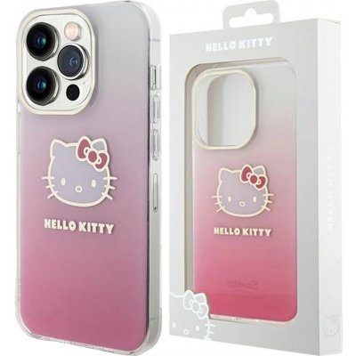 Sourcing Hello Kitty HKHCP15LHDGKEP iPhone 15 Pro 6.1 růžové/růžové pevné IML Gradient Electrop Kitty Head – Hledejceny.cz