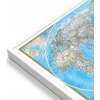 Nástěnné mapy National Geographic Velká Británie a Irsko - nástěnná mapa Classic 60 x 77 cm Varianta: mapa v hliníkovém rámu, Provedení: bílý rám