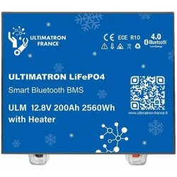 Olověná baterie Ultimatron ULM-12-200H LiFePO4 12,8V 200Ah 2560Wh Ultimatron Smart BMS