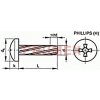 Šrouby s válcovou hlavou Šroub závitořezný phillips DIN 7516A M3x16 pozink