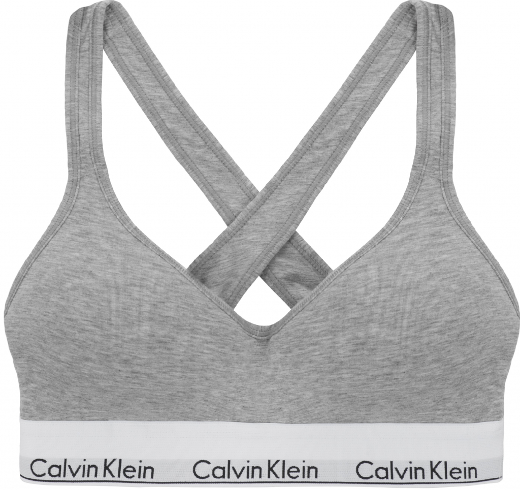 Calvin Klein bralette liftModern cotton QF1654E šedá od 599 Kč 