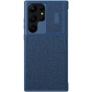 Pouzdro Nillkin Qin Book Pro Cloth Samsung Galaxy S23 Ultra modré