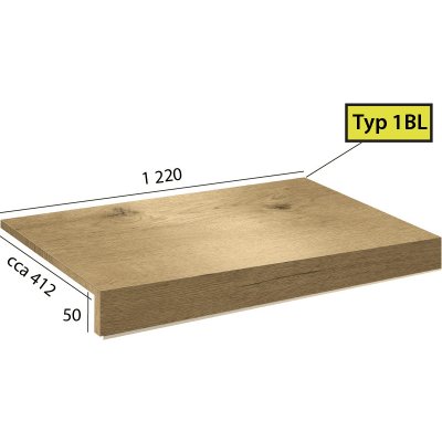 BRASED Ecoline Step 1BL 9525 Dub italský světlý – Zboží Mobilmania